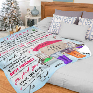 If I Had A Different Best Friend I Would Punch Her In The Face And Go Kind You, Blanket Gift Best Friend - Blanket - GoDuckee