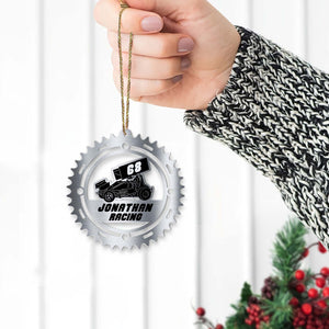Dirt Track Racing Custom Racer Name & Number, Personalized Acrylic Ornament, Christmas Gift - Ornament - GoDuckee