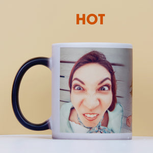 Hilarious Girl Custom Photo Magic Mug - Funny Gift for Friends, Family Members,... - Magic Mug - GoDuckee