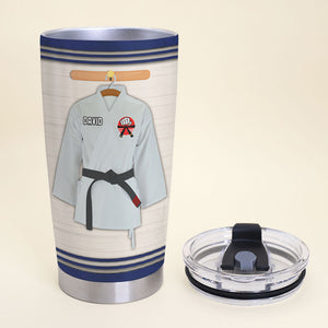 Personalized Karate Tumbler - It Is Not What You Wear Around Your Waist But What You Have In Your Heart - Tumbler Cup - GoDuckee