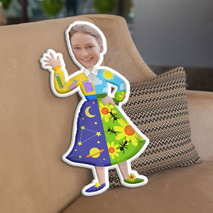Teacher Miss Frizzle Custom Shape Pillow Gift For Teacher - Pillow - GoDuckee