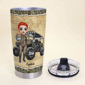 Personalized UTV Girl Tumbler - The Best Things In Life Mess Up Your Hair - Tumbler Cup - GoDuckee