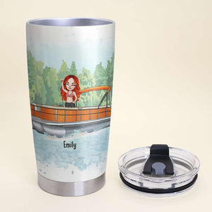 Personalized Pontoon Girls Tumbler - It's Me I'm Bitches - Tumbler Cup - GoDuckee