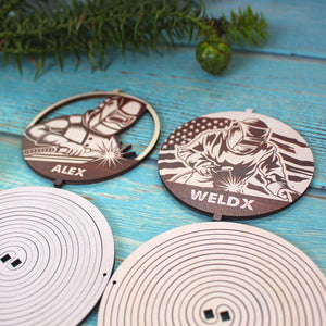 Welder Spiral Ornament, SORMHC, Personalized 3D Ornament - Ornament - GoDuckee