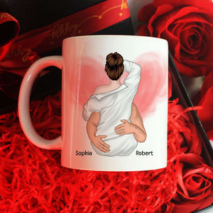 Couple Make Love Sweet Day White Mug - Coffee Mug - GoDuckee