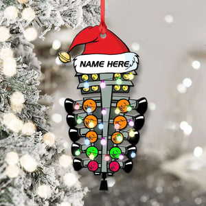 Drag Strip Tree Light - Personalized Christmas Ornament For Car Racer - Ornament - GoDuckee