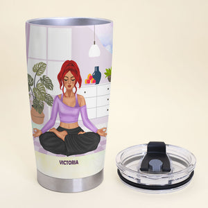 I Know I See I Speak I Love I Do I Feel I Am Personalized Yoga Tumbler Cup - Tumbler Cup - GoDuckee