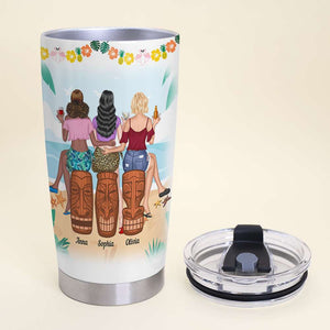 Salty Lil' Beaches Personalized Tumbler Cup, Friends Gift - Tumbler Cup - GoDuckee