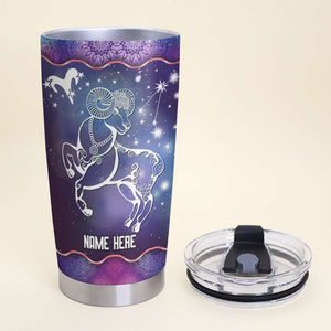 Horoscope Zodiac Aries Facts - Personalized Tumbler Cup - Aries Gifts - Tumbler Cup - GoDuckee
