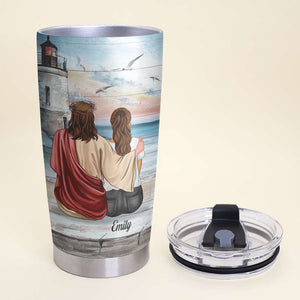 Personalized Jesus Tumbler Cup - Perhaps This Is The Moment For Which You Have Been Created - Tumbler Cup - GoDuckee