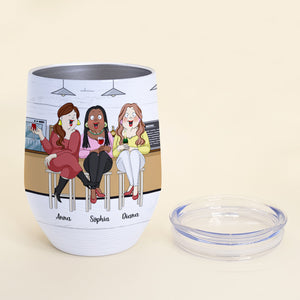 My Liver Hates Our Friendship But I Love You, Besties Drinking Wine Tumbler - Wine Tumbler - GoDuckee