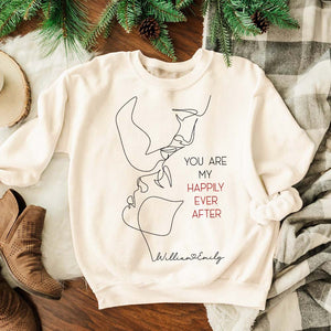 Personalized Couple Kissing Shirt, You Are My Happily Ever After - Shirts - GoDuckee