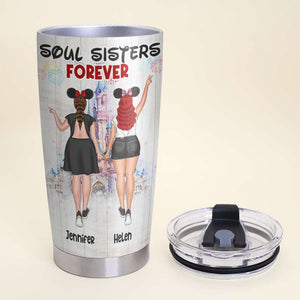Friends Soul Sisters Forever, Personalized Tumbler, Gifts for Friends, Besties, BFFs - Tumbler Cup - GoDuckee
