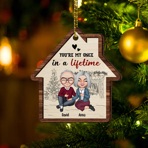 You're My Once In A Lifetime Personalized Old Couple, Christmas Tree Decor - Ornament - GoDuckee