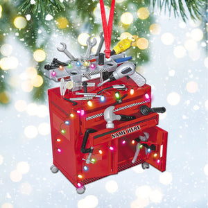Racing Repair Tools Personalized Christmas Flat Ornament - Gift For Car Racers - Ornament - GoDuckee