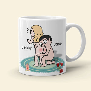 I Wanna See It Touch It Squeeze It Bite It - Personalized Butt Couple Mug - Gift For Couple - Coffee Mug - GoDuckee