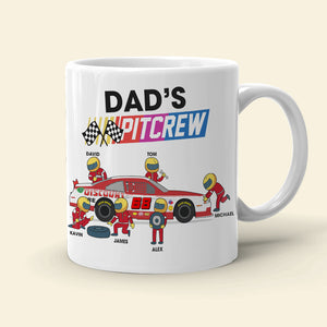Dad's Personalized Racing Mug, Gift For Father, Grandpa - Coffee Mug - GoDuckee