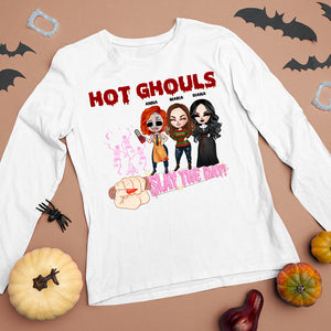 Hot Ghouls Slay The Day, Personalized Shirts, Halloween Horror Gift For Besties - Shirts - GoDuckee