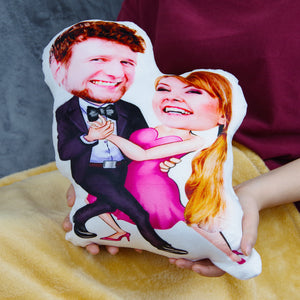 Custom Face Pillow, Love Family, Couple Dance Together Stay Together - Pillow - GoDuckee