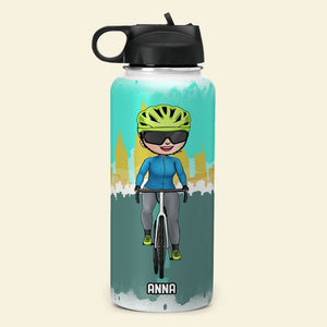 Personalized Cycling Water Bottle - Eight Cycling Life Lessons - Water Bottles - GoDuckee