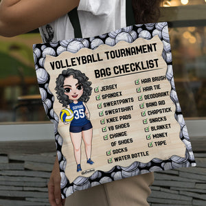 Personalized Volleyball All Over Tote Bag - Volleyball Tournament Bag Checklist - Tote Bag - GoDuckee