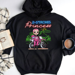 Motocross Girl 2-Strokes Princess Personalized Shirts - Shirts - GoDuckee