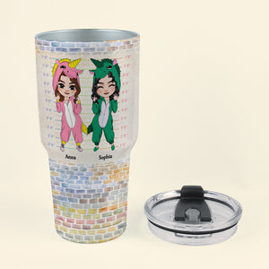 The Best Friendships, Unicorn Besties Tumbler Cup - Drinkware - GoDuckee