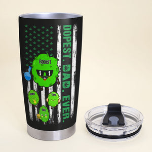 Dopest Dad Ever, Gift For Dad Personalized Tumbler 02DNPO220423 - Tumbler Cup - GoDuckee