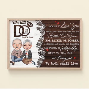 I Promise To Love You Personalized Canvas Print, Couple Gift - Poster & Canvas - GoDuckee