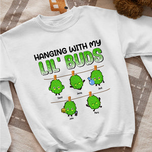 Hanging With My Lil' Buds, Personalized Shirt, Gift For Dad, Father's Day Gift, Dad's Little Buds - Shirts - GoDuckee