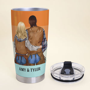 Personalized Cowboy Couple Tumbler - You Are the Most Important Person in My Life - Tumbler Cup - GoDuckee