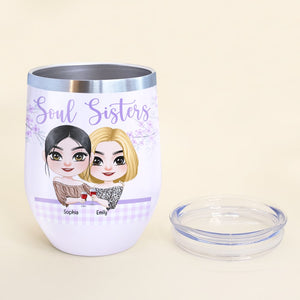 Thank You For Being My Ride Or Die, Personalized Wine Tumbler, Gift For Bestie - Wine Tumbler - GoDuckee