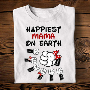 Personalized Mama/Papa Shirts - Happiest Mama/Dada On Earth - Shirts - GoDuckee