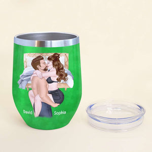 Let The Shenanigans Begin, Personalized Tumbler, Gifts For Naughty Couple - Wine Tumbler - GoDuckee