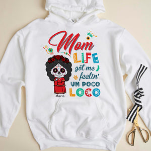Halloween Sugar, Personalized Mom Shirts, Feelin Un Poco Loco - Shirts - GoDuckee