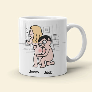 My Bum Would Be So Lonely Without You Touching It All The Time - Personalized Butt Couple Mug - Gift For Couple - Coffee Mug - GoDuckee