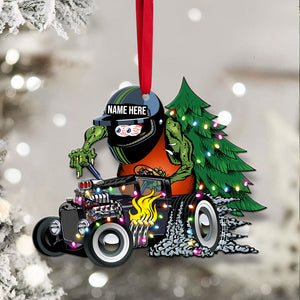 Hot Rod - Personalized Christmas Ornament - Gifts for Drag Racer - Hot Rod Custom Kulture - Ornament - GoDuckee
