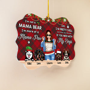 I'm Mama Paw Personalized Benelux Ornament, Christmas Gift For Dog Mom - Ornament - GoDuckee