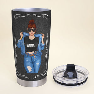 Personalized Drinking Women Tumbler - Limited Edition In Whiskey Years I Just Got More Delicious - Tumbler Cup - GoDuckee