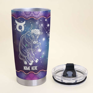 Horoscope Zodiac Taurus Facts - Personalized Tumbler Cup - Taurus Gifts - Taurus Horoscope - Tumbler Cup - GoDuckee