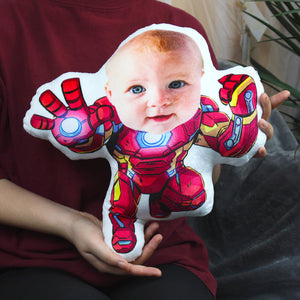 Boy, Custom Face Pillow, Love Family - Pillow - GoDuckee