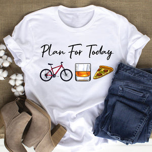 Plan For Today Personalized Cycling Shirt Gift For Cycling Lovers - Shirts - GoDuckee