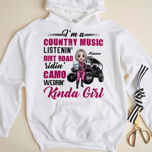 UTV Girl I Am Country Music Listennin' Dirt Road Ridin' Personalized Shirts - Shirts - GoDuckee