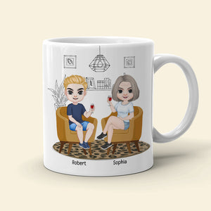 My Favorite Child Gave Me This Mug, Personalized Coffee Mug, Relaxing With Mom, Coffee Mug, Mother's Day Gift, Birthday Gift For Mom - Coffee Mug - GoDuckee