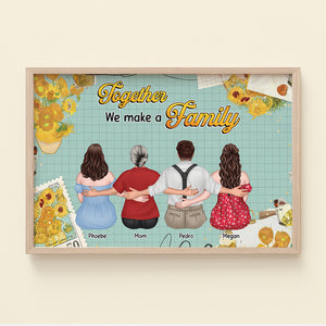 Together We Make A Family- Gift For Family- Personalized Canvas Print- Family Poster Canvas - Poster & Canvas - GoDuckee