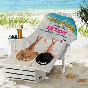 We Choose Ourselves - Personalized Beach Towel - Gifts For Best Friends, Salty Sister, Vacation Besties - Beach Towel - GoDuckee