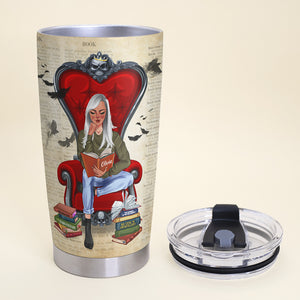 Edgar Allan Poe - Personalized Tumbler Cup - Tumbler Cup - GoDuckee