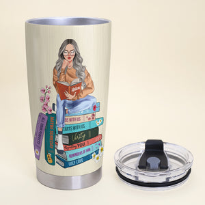 Reading Girl 02HUHU300123 Personalized Tumbler - Tumbler Cup - GoDuckee