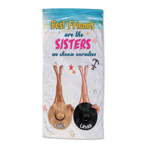 We Choose Ourselves - Personalized Beach Towel - Gifts For Best Friends, Salty Sister, Vacation Besties - Beach Towel - GoDuckee