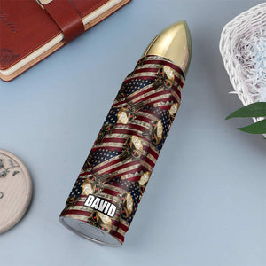 American Pattern - Personalized Veteran Bullet Tumbler. We The People - Water Bottles - GoDuckee